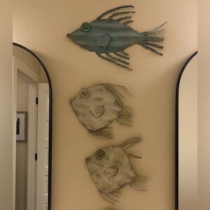 Hobby Lobby Distressed Metal Fish Wall Decor